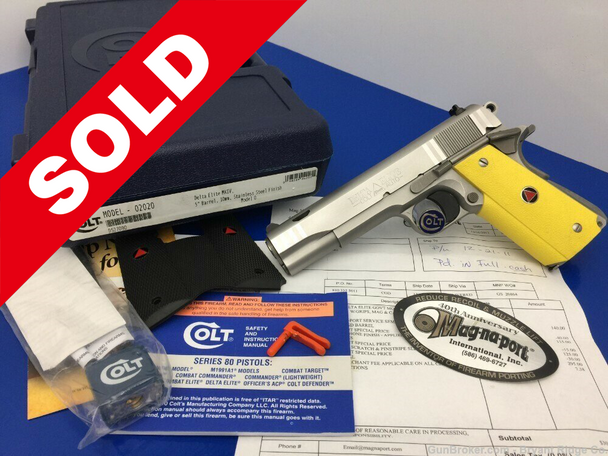 2011 Custom Colt Delta Elite MKIV 10mm *PORTED BARREL BY MAG-NA-PORT*