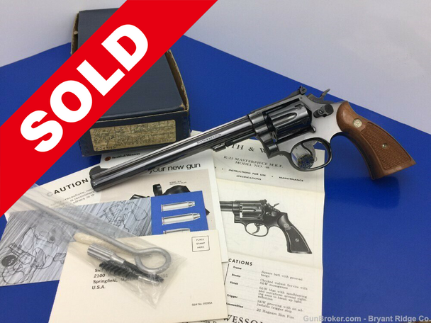 1980 Smith Wesson 48-4 .22 MRF Blue 8 3/8" *INCREDIBLE K22 MAGNUM RIMFIRE*