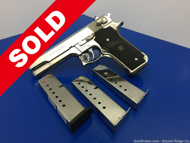 1987 Smith and Wesson 645 .45acp 5" *GORGEOUS BRIGHT STAINLESS FINISH*