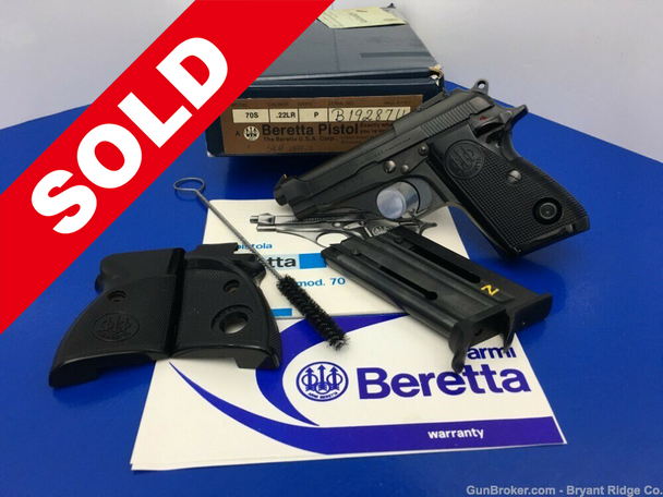 1981 Beretta 70S .22 LR Blue 3.5" *GORGEOUS ITALIAN MADE PISTOL* Incredible