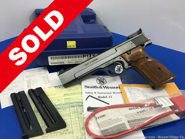 2008 Smith & Wesson 41 5.5" *ABSOLUTELY GORGEOUS* Original Sales Receipt