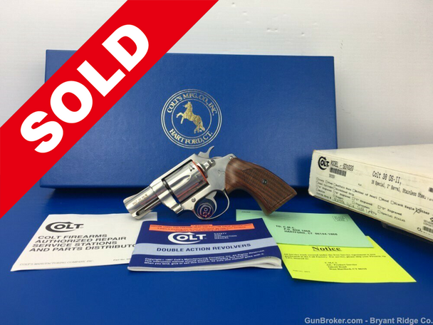 Colt 38 DS-II .38 Spl Satin Stainless 2" *LIMITED 1 YEAR PRODUCTION COLT*