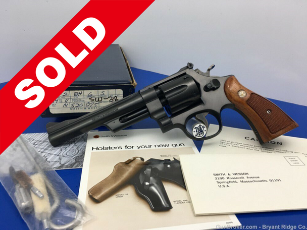 Smith Wesson 28 Highway Patrolman 6" Matte Blue 357 Mag *PRISTINE EXAMPLE*