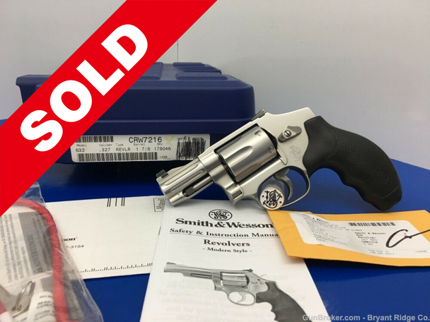 2011 Smith & Wesson 632-2 Matte Stainless *FLUTED BARREL* Concealed Hammer