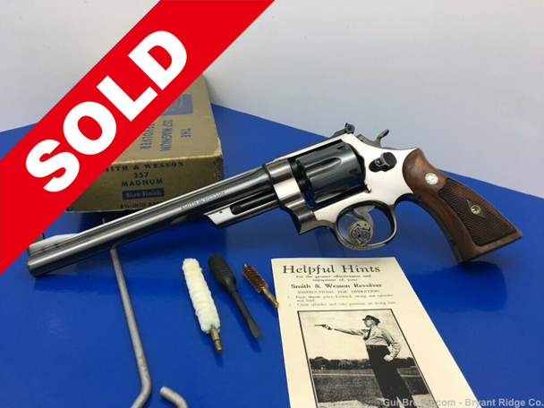 1953 Smith Wesson Pre-27 Blue 8 3/8" .357 Mag *EARLY S SERIAL PREFIX*