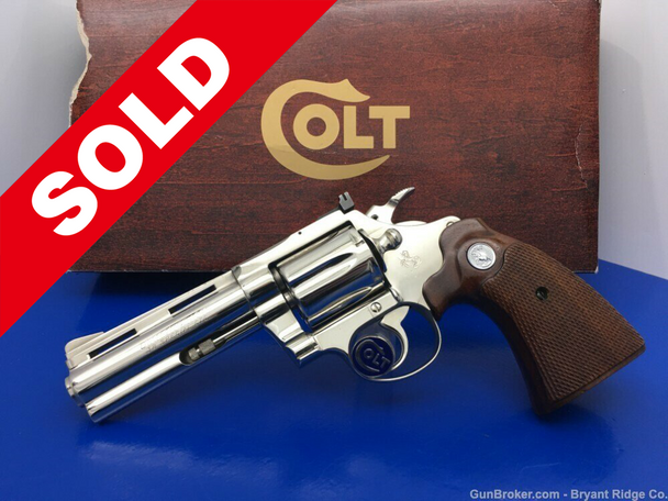 1968 Colt Diamondback .38 Spl Nickel 4" *GORGEOUS EARLY PRODUCTION*