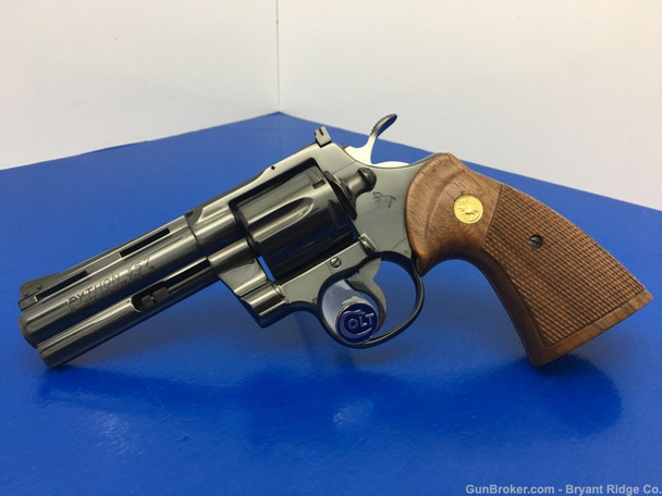 1979 Colt Python .357 Mag Blue 4" *FACTORY TEST FIRE ONLY* Incredible Snake 1979 Colt Python .357 Mag Blue 4" *FACTORY TEST FIRE ONLY* Incredible Snake
