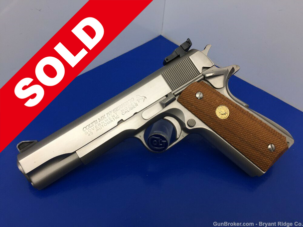 Colt Government MKIV Series 70 .45ACP *RARE SATIN NICKEL FINISH* Incredible