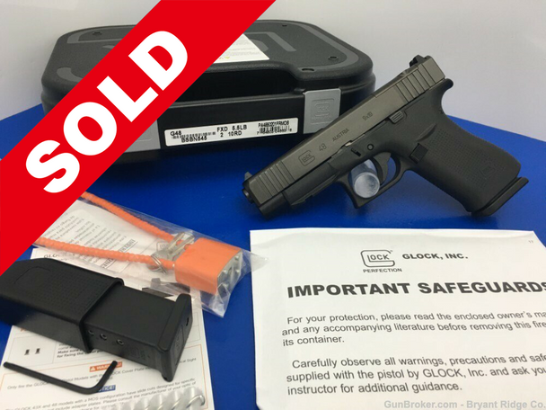 Glock G48 MOS *MODULAR OPTIC SYSTEM* 9mm Black 4.17" *FACTORY NEW IN BOX*