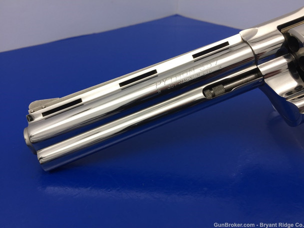 1970 Colt Python .357 Mag 6" Nickel *BOXED WITH FACTORY TEST FIRE TARGET* 1970 Colt Python .357 Mag 6" Nickel *BOXED WITH FACTORY TEST FIRE TARGET*