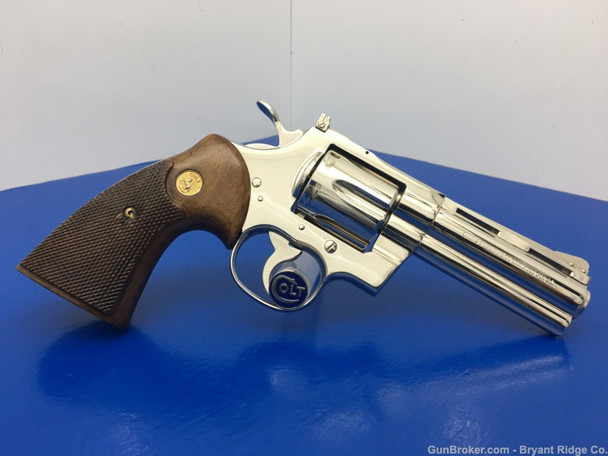 1970 Colt Python .357 Mag *RARE NICKEL FINISH W/ FACTORY TEST FIRE TARGET* 1970 Colt Python .357 Mag *RARE NICKEL FINISH W/ FACTORY TEST FIRE TARGET*