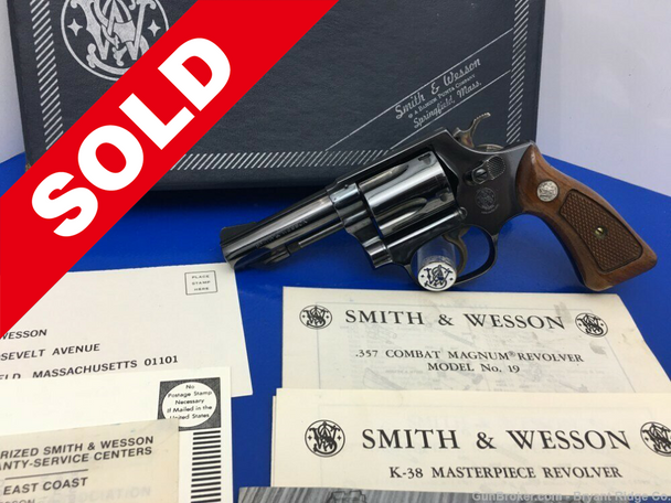 1967 Smith Wesson 36-1 .38 Spl Blue 3" *STUNNING CHIEF'S SPECIAL MODEL*