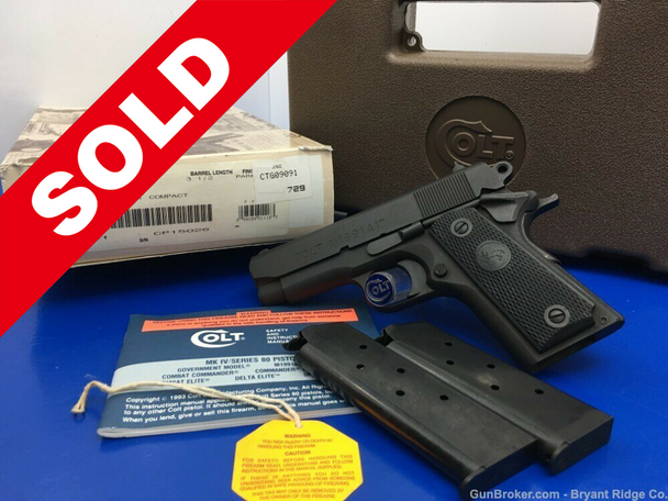 1994 Colt M1991 A1 .45 Acp Parkerized 3.5" *STUNNING COMPACT MODEL*