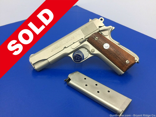 1972 Colt Combat Commander Series 70 .45 ACP *RARE SATIN NICKEL FINISH*