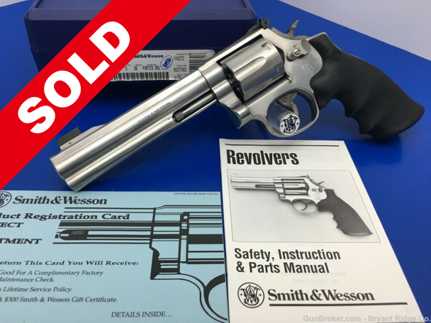 1995 Smith Wesson 686-4 .357 Mag Stainless 6" *AMAZING POWER-PORT MODEL*