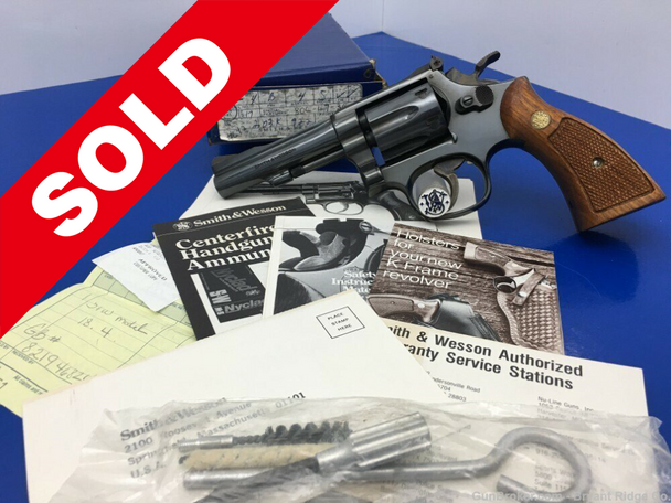 1982 Smith Wesson 18-4 .22 LR Blue 4" *GORGEOUS K-22 COMBAT MASTERPIECE*