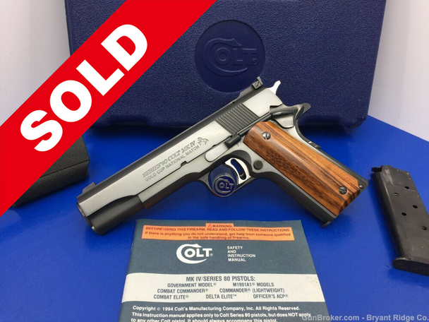 1992 Colt Government MKIV .45acp Blue 5" *STUNNING ENHANCED MODEL*