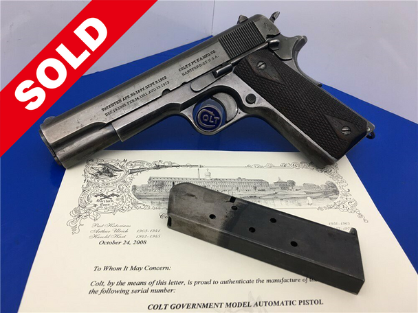 1917 Colt Government 1911 Commercial Model .45acp *DUO-TONE MAGAZINE*