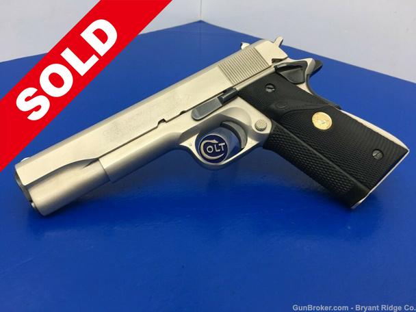 Colt Government MKIV Series 70 .45 ACP 5" *ULTRA RARE SATIN NICKEL FINISH*