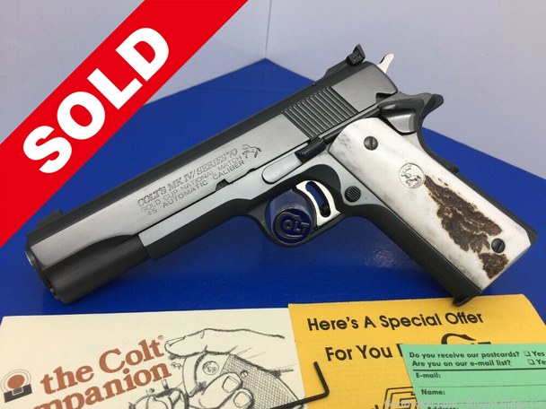 Colt Gold Cup National Match .45ACP Blue 5" *RARE SERIES 70 MODEL* Gorgeous