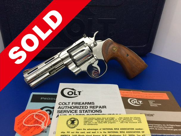 Colt Python .357 Mag 4" *STUNNING BRIGHT STAINLESS FINISH*