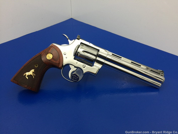 1987 Colt Python .357 Mag 6" *GORGEOUS BRIGHT STAINLESS FINISH*