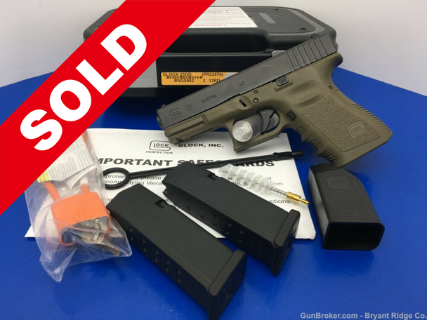 Glock 23 .40 S&W OD Green 4" *AMAZING SEMI-AUTO PISTOL*