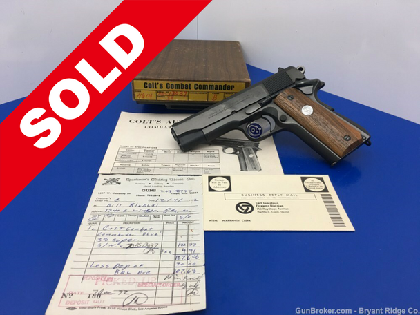 1972 Colt Combat Commander .38 SUPER 4.25" *2ND YR OF PRODUCTION MODEL