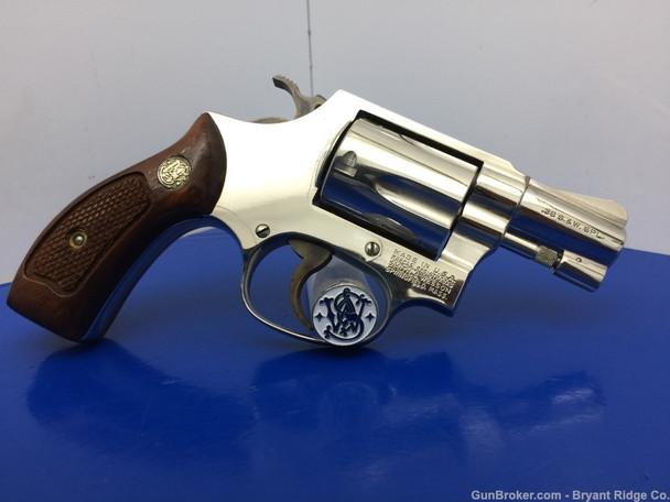 1981 Smith Wesson 36 .38 Special Nickel 2" *STUNNING CHIEF'S SPECIAL MODEL*