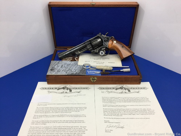 1980 Smith Wesson 25-5 .45 Colt Blue 6.5" *FACTORY CLASS A ENGRAVED MODEL*
