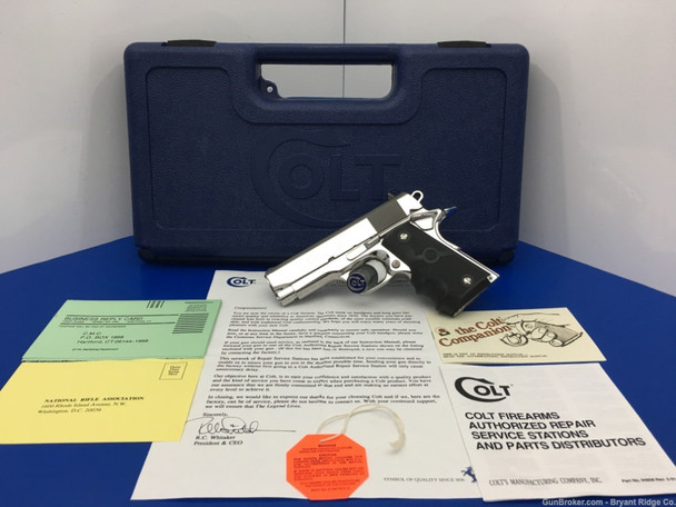 1993 Colt Officers ACP MKIV .45 ACP *BREATHTAKING BRIGHT STAINLESS*