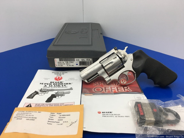 2011 Ruger Super Redhawk Alaskan .44 Mag 2.5" *GORGEOUS SATIN STAINLESS*