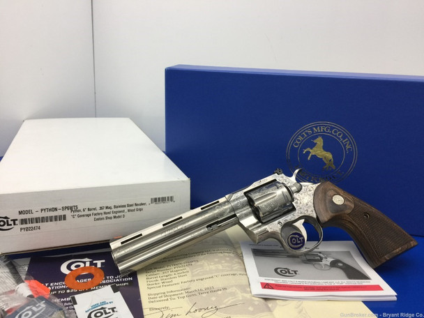 Colt Python COLLECTOR GRADE....*FACTORY COLT CUSTOM SHOP HAND "C" ENGRAVED*