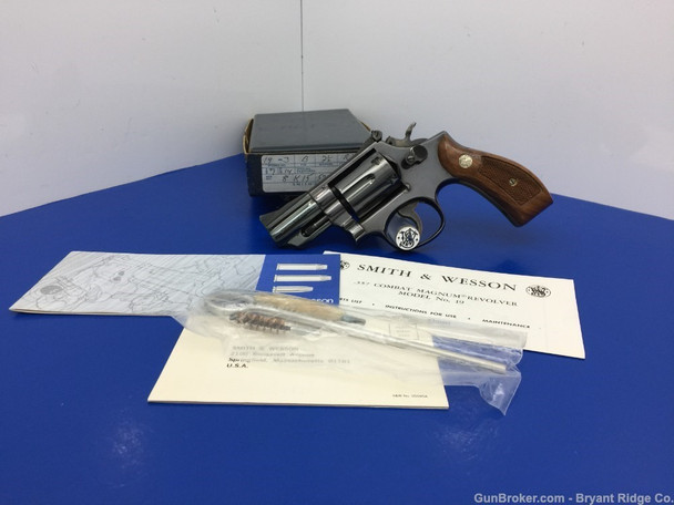 1975 Smith Wesson 19-3 .357 Mag Blue *RARE 2.5" BARREL* *PINNED & RECESSED*