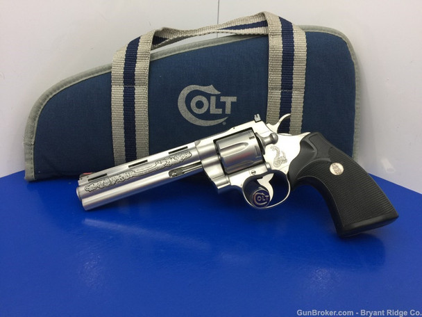 1984 Colt Python Silver Snake 6" *ULTRA RARE 1 OF ONLY 250 EVER MADE*