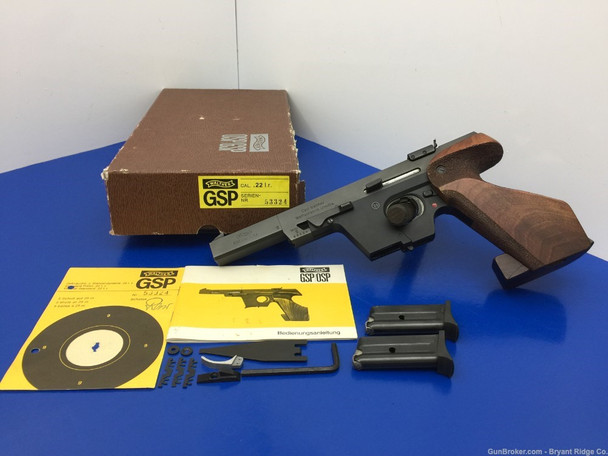 1972 Walther GSP .22 Lr Blue 4.5" *INCREDIBLE WALTHER TARGET PISTOL*