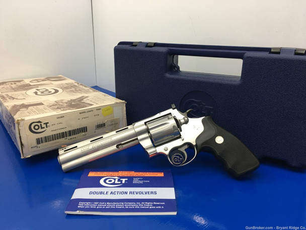 1993 Colt Anaconda Stainless 6" *ULTRA RARE .45 COLT MODEL* Incredible find