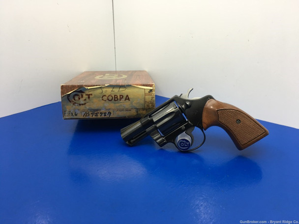 1976 Colt Cobra .38 Spl Blue 2" *AWESOME 2ND ISSUE MODEL* Stunning Example