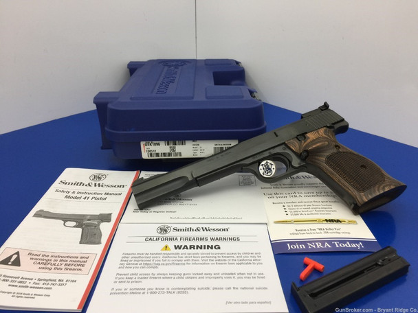 Smith & Wesson 41 .22 Lr Blue 7" *ONE OF THE WORLD'S FINEST TARGET PISTOLS*