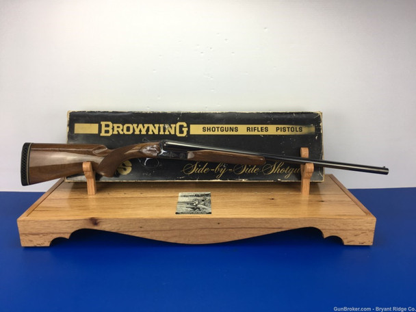 Browning B-S/S 12 Ga. Blued 26" *BEAUTIFUL EXQUISITE BROWNING SXS SHOTGUN*