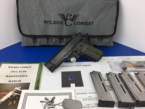 2016 Wilson Combat CQB Compact 9mm Black 4" *FACORY TEST FIRE TARGET!*