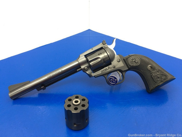 1985 Colt New Frontier .22 LR Blue 6" *GREAT DUAL CYLINDER MODEL*