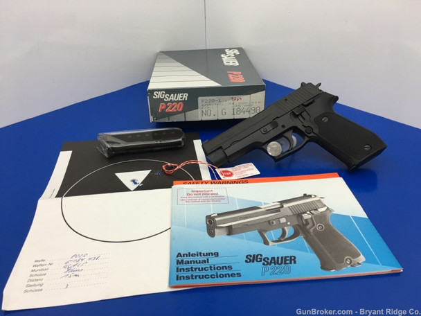 Sig Sauer P220 .45 Acp Matte Black 4.4" *AWESOME WEST GERMAN MADE PISTOL*