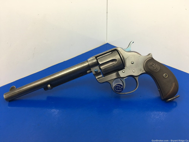 1899 Colt 1878 .45 Colt Blued 7.5" * SCARCE COLT DOUBLE ACTION REVOLVER*