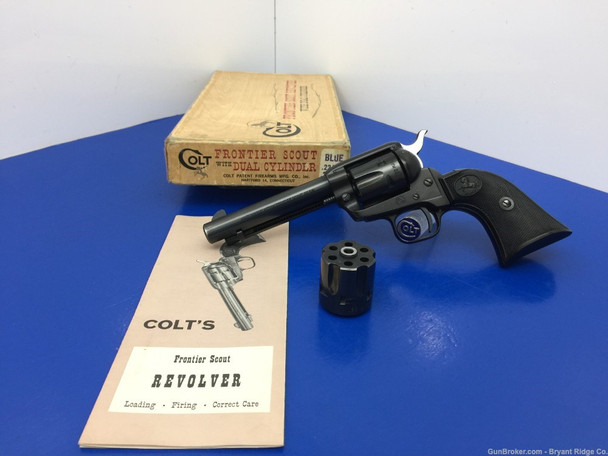 1967 Colt Frontier Scout .22 Mag/Lr 4.75" *INCREDIBLE DUAL CYLINDER MODEL*