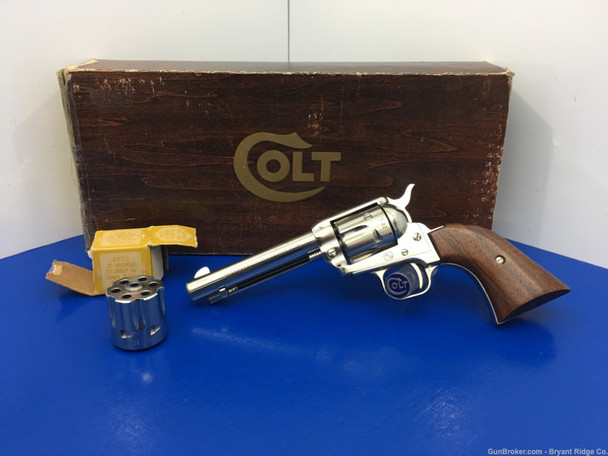 1967 Colt Single Action Frontier Scout .22LR/WRM Nickel *DUAL CYLINDER*
