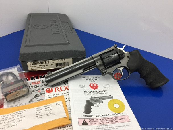 2015 Ruger GP-100 .357 Mag Blue 6" *FACTORY TEST FIRE INCLUDED!*