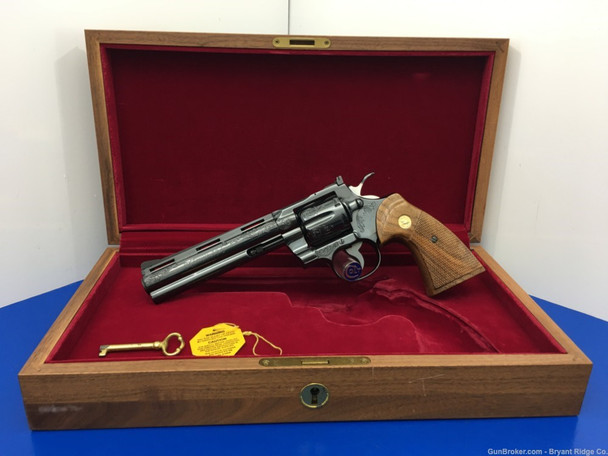 1976 Colt Python .357 Mag Blue 6" *EXTRAORDINARY FACTORY ENGRAVED EXAMPLE!*