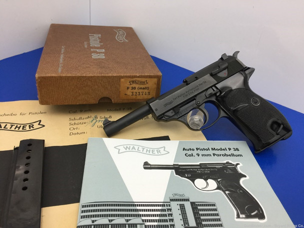 1969 Walther P38 9mm Blue 5" *WEST GERMAN MADE SEMI AUTO PISTOL!*