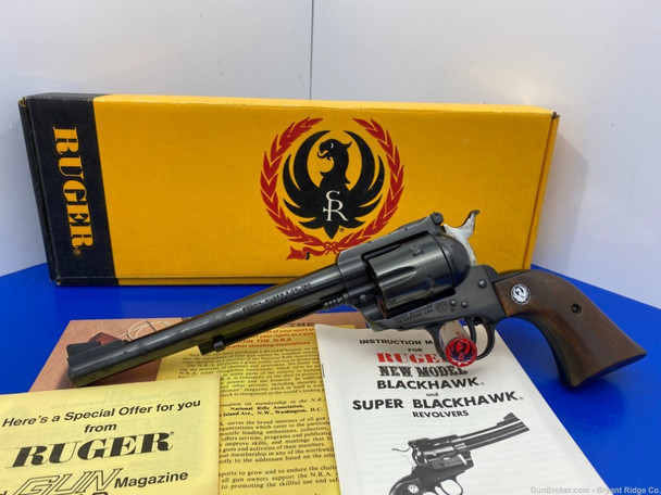 1971 Ruger Blackhawk .30 Carbine Blue 7.5" *ICONIC SINGLE ACTION REVOLVER!*
